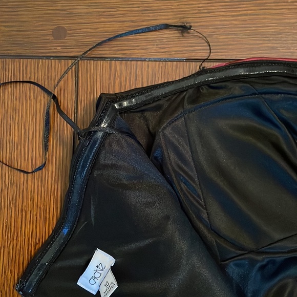 CACHE Dress. Size 10. Beautiful. Classy. Evening. Black pink red. With Flaws. - Picture 6 of 16